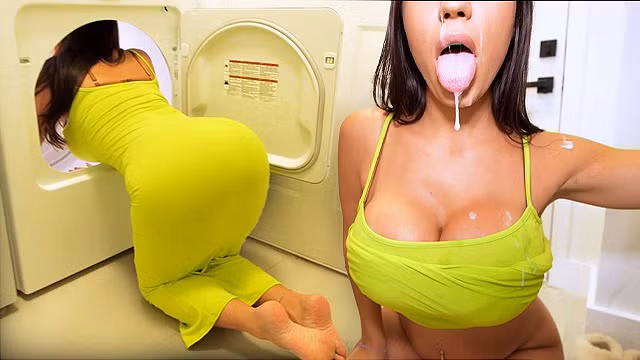 Oh God! My Stepmom Stuck In The Dryer - Lexis Star