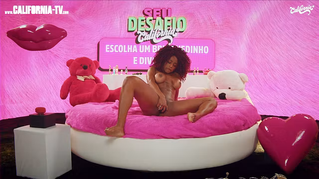 Busty Ebony Masturbating