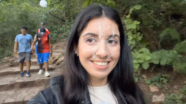 Crazy Cumwalk In Public Park Full Of People - Public Blowjob Flashing Upskirt