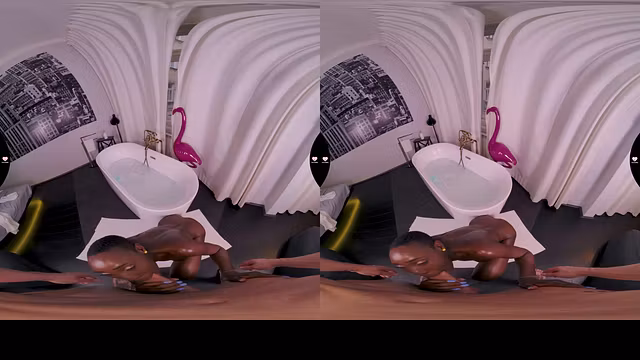 Hot Bath For Two And Cumshot On Her Ass