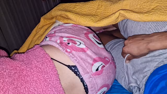 I Find My Sister-In-Law Alone Lying In Her Pajamas, She Mistaks Me For Her Boyfriend And We End Up Having Great Spooning, Creampie In Her Tight Pussy